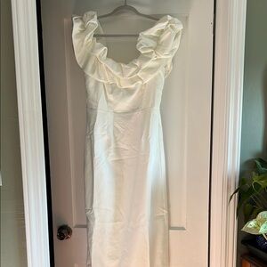 Hello Molly White Strapless Dress